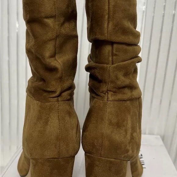 “Denner” Suede Slouch Boots SZ (8.5) New In Box “Dark Natural” Cute … - Picture 2 of 6